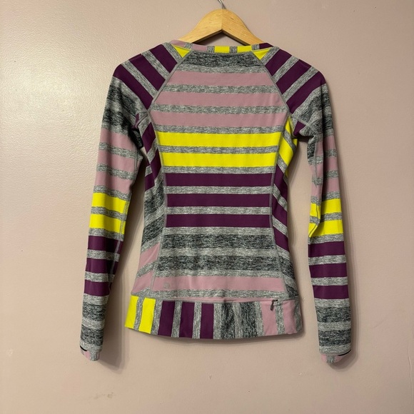 Lululemon Race Your Pace Long Sleeve Triplet Twin Stripe Women Size 4 - Picture 6 of 10